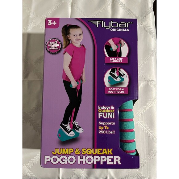 Flybar Jump & Squeak Pogo Hopper,  Ages 3 and Up - Picture 1 of 6